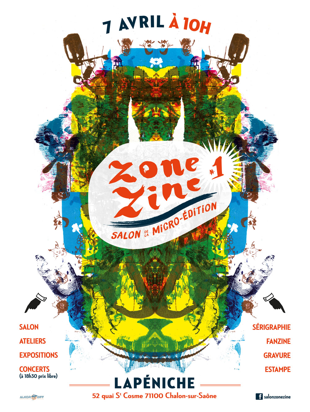 affiche Zone'Zine #1 : Salon de la microédition