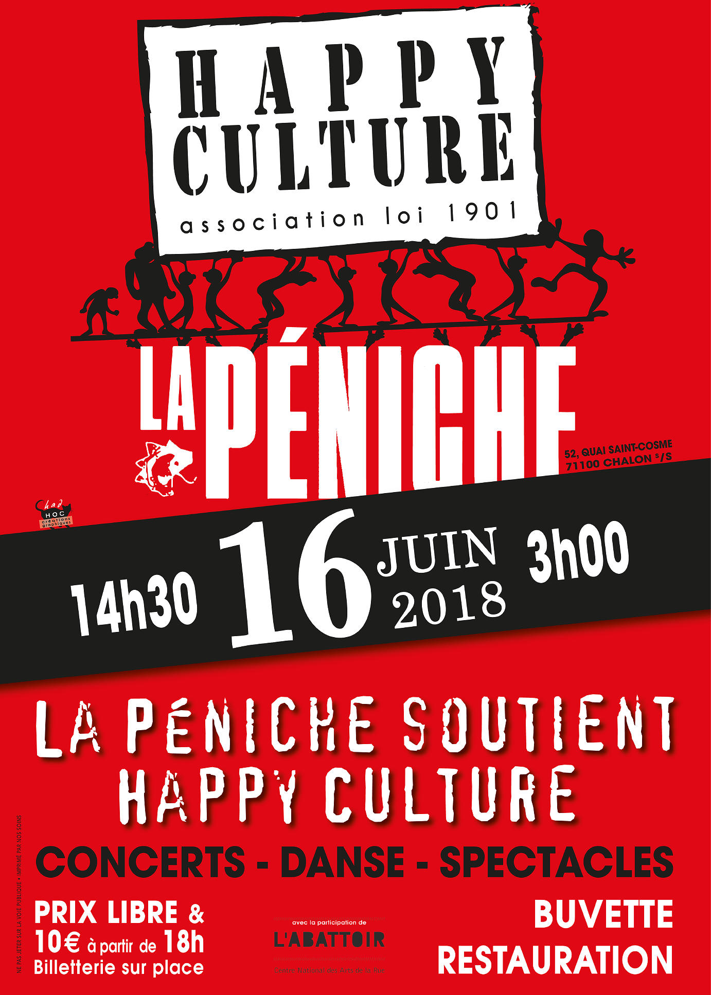 affiche Guinguette Happy Culture