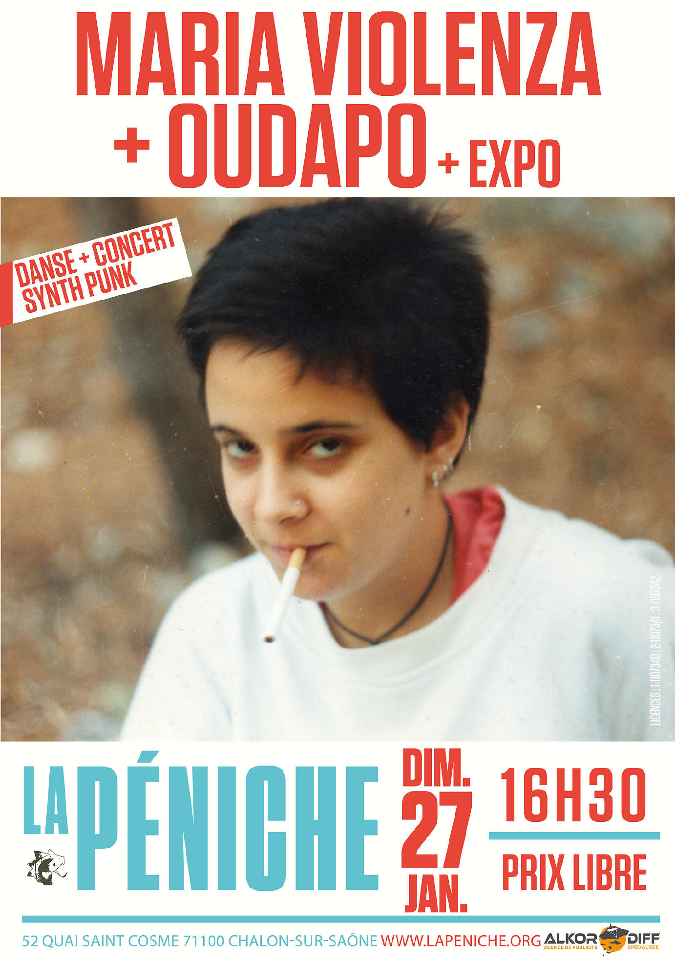 affiche Oudapo + Maria Violenza + Expo kakakids