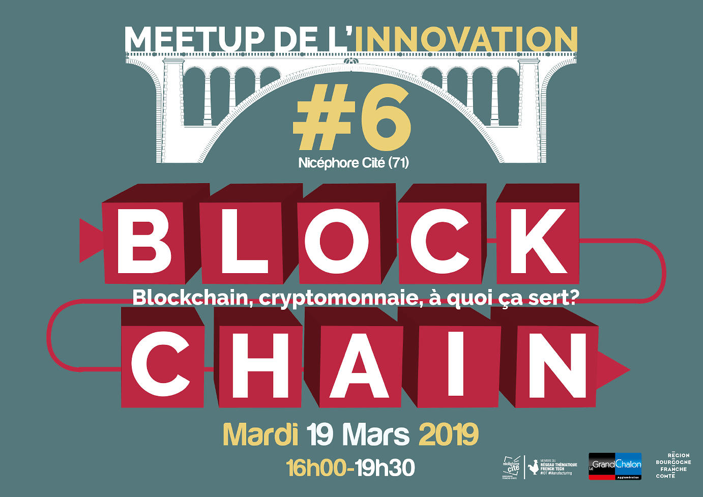 affiche  MEETUP de l’innovation : blockchain et cryptomonnaies