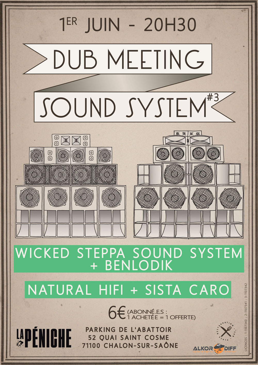 affiche Dub Meeting Sound System #3