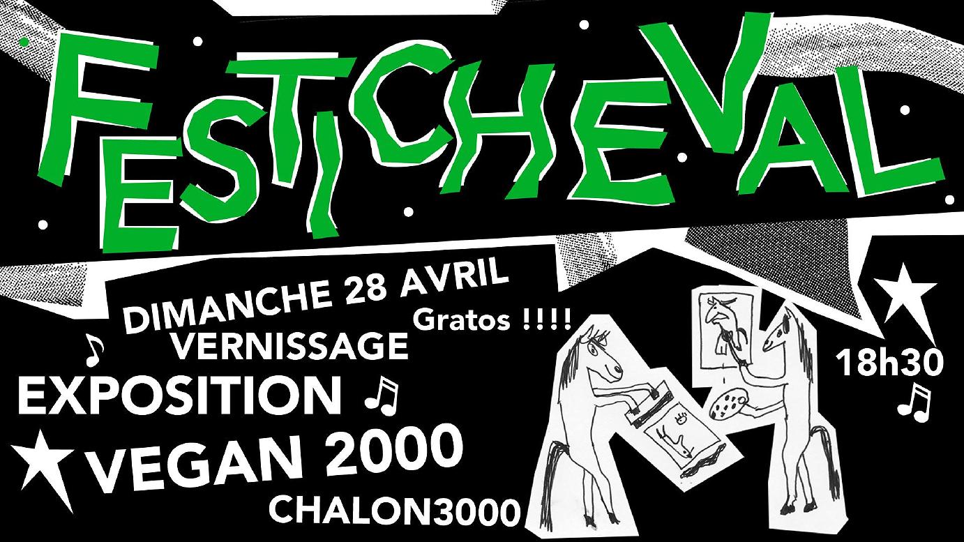 affiche Festi Cheval : Vernissage expo Vegan 2000 à Chalon 3000