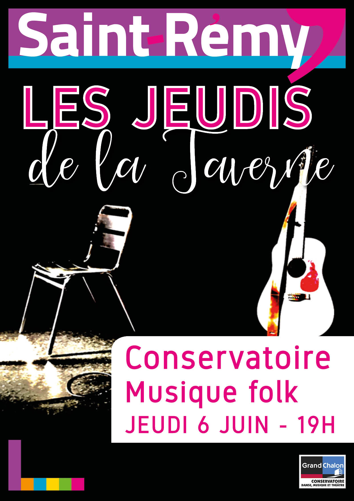 affiche Jeudi de la Taverne - Musique folk avec le Conservatoire du Grand Chalon