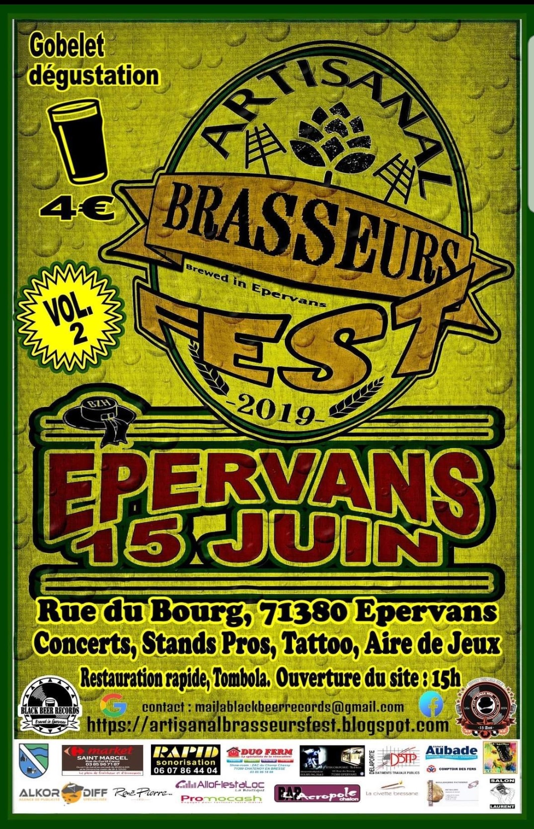 affiche Artisanal Brasseurs Fest'  2019