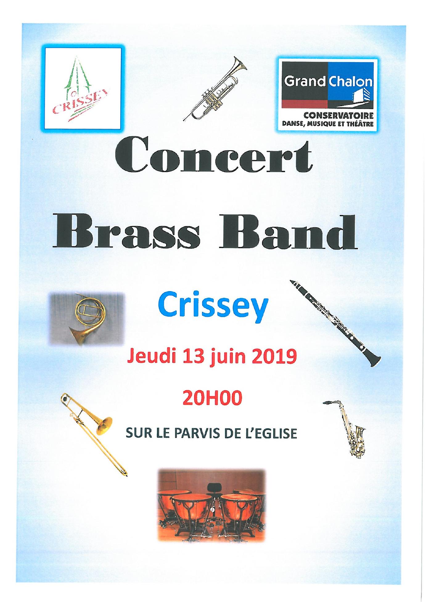 affiche Concert du Brass Band