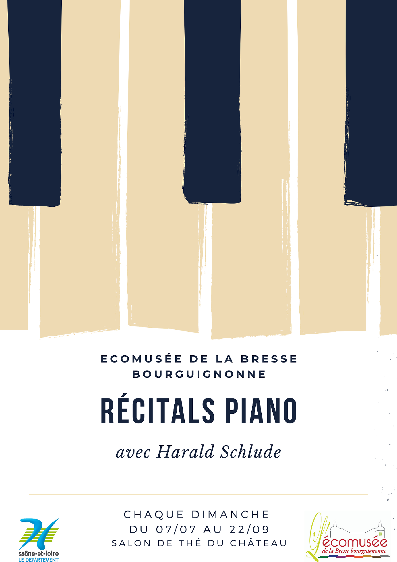 affiche Récitals piano avec Harald Schlude