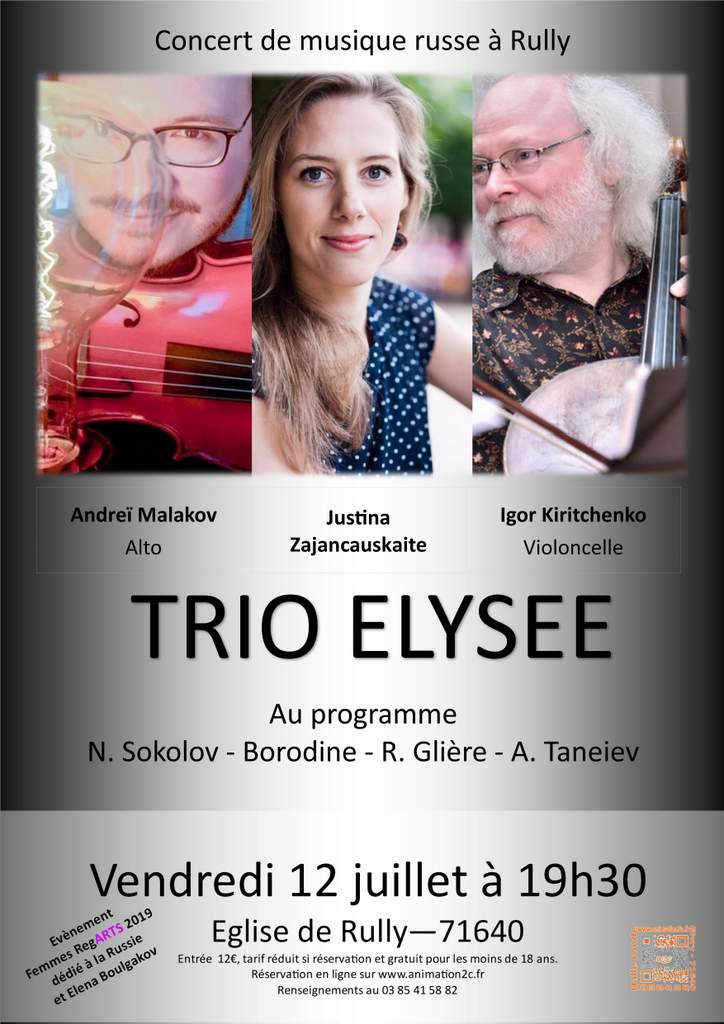 affiche Programme russe par le Trio Elysée - Concert