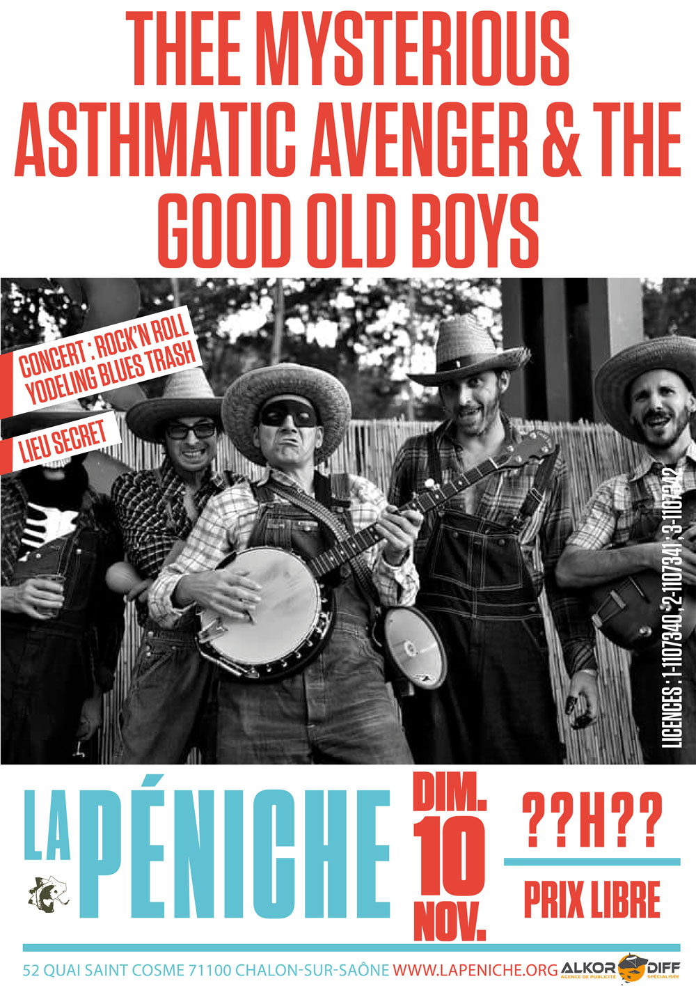 affiche Thee Mysterious Asthmatic Avenger & The Good Old Boys