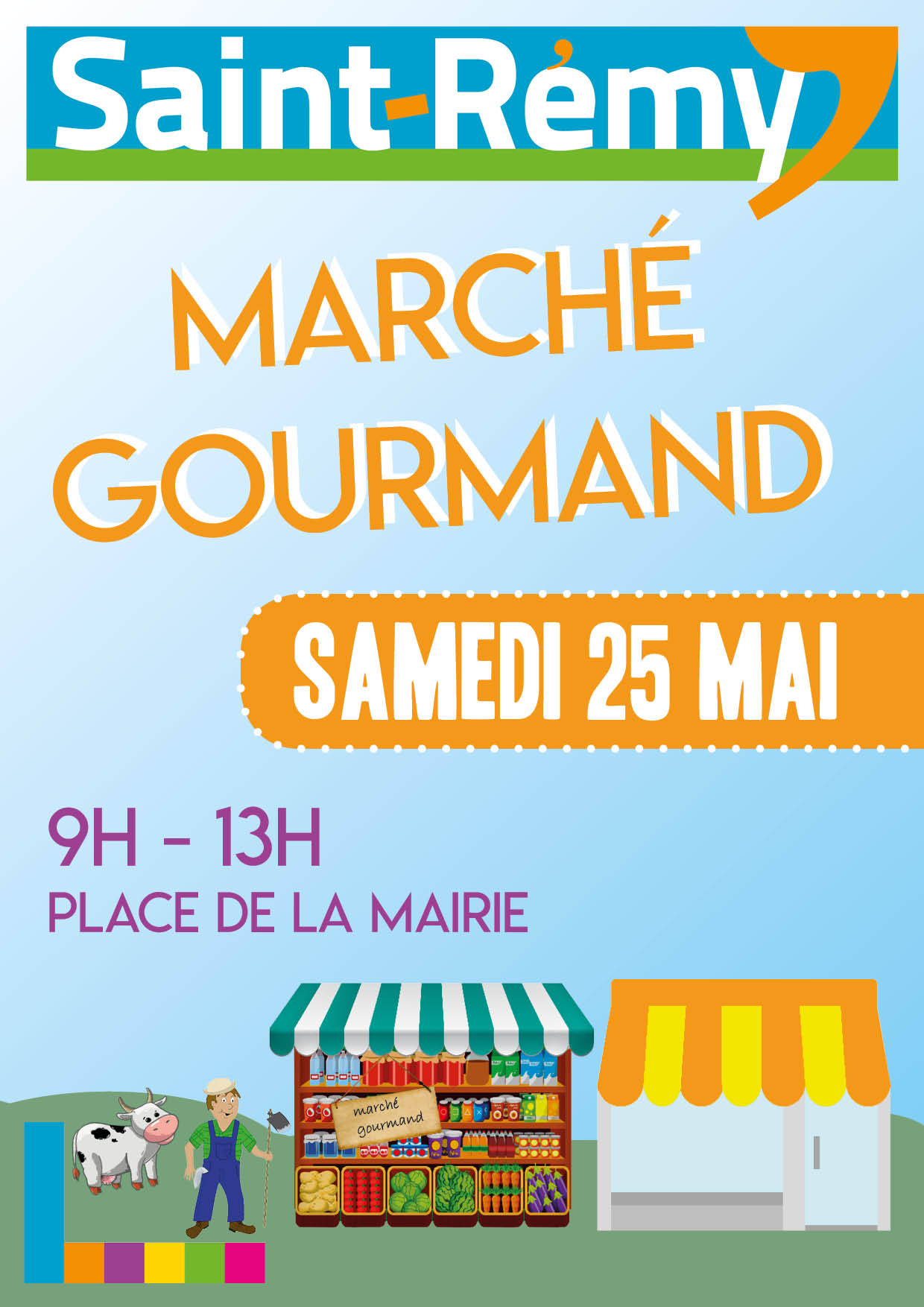 affiche Marché gourmand