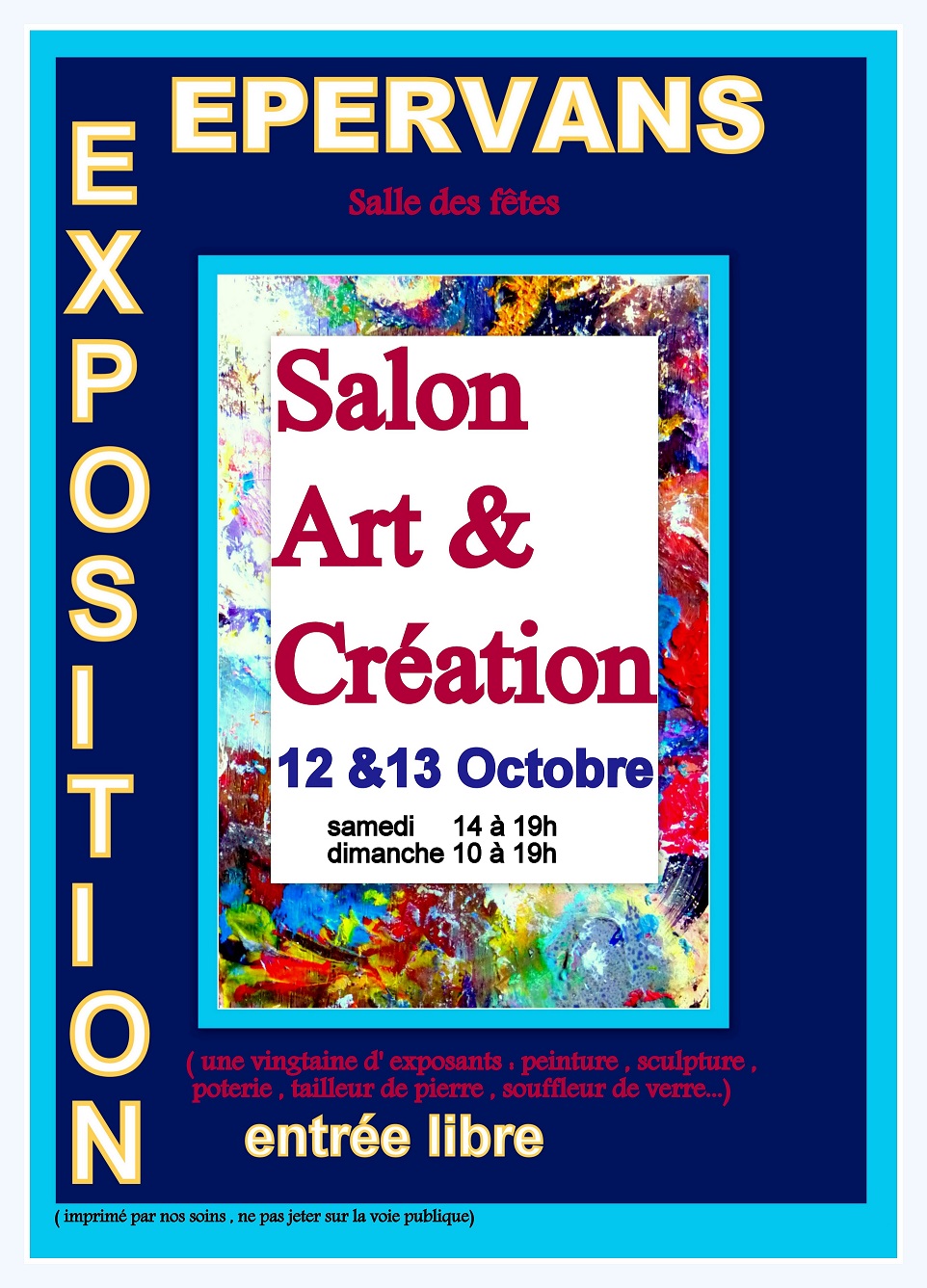 affiche Salon Art et Création 2019