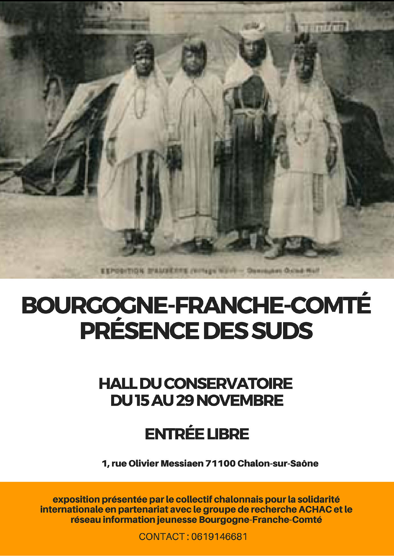 affiche Exposition Bourgogne-Franche-Comté : Présence des Suds