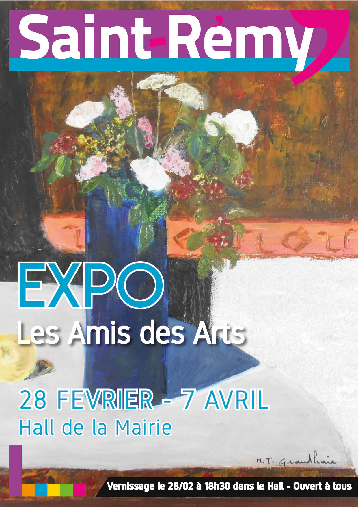 affiche Exposition - Les Amis des Arts de Saint-Rémy