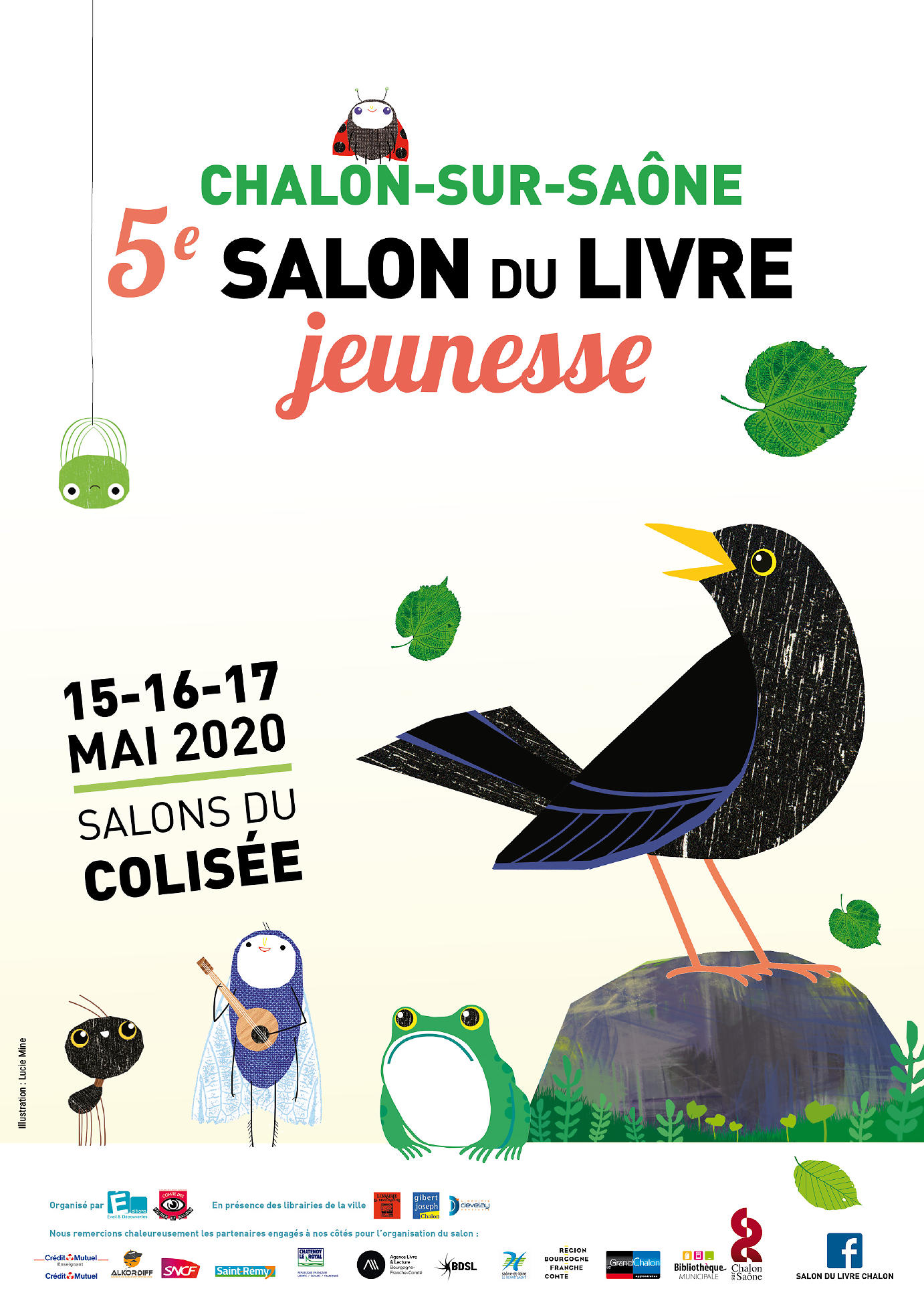 affiche Salon du Livre Jeunesse de Chalon sur Saône - 5ème édition